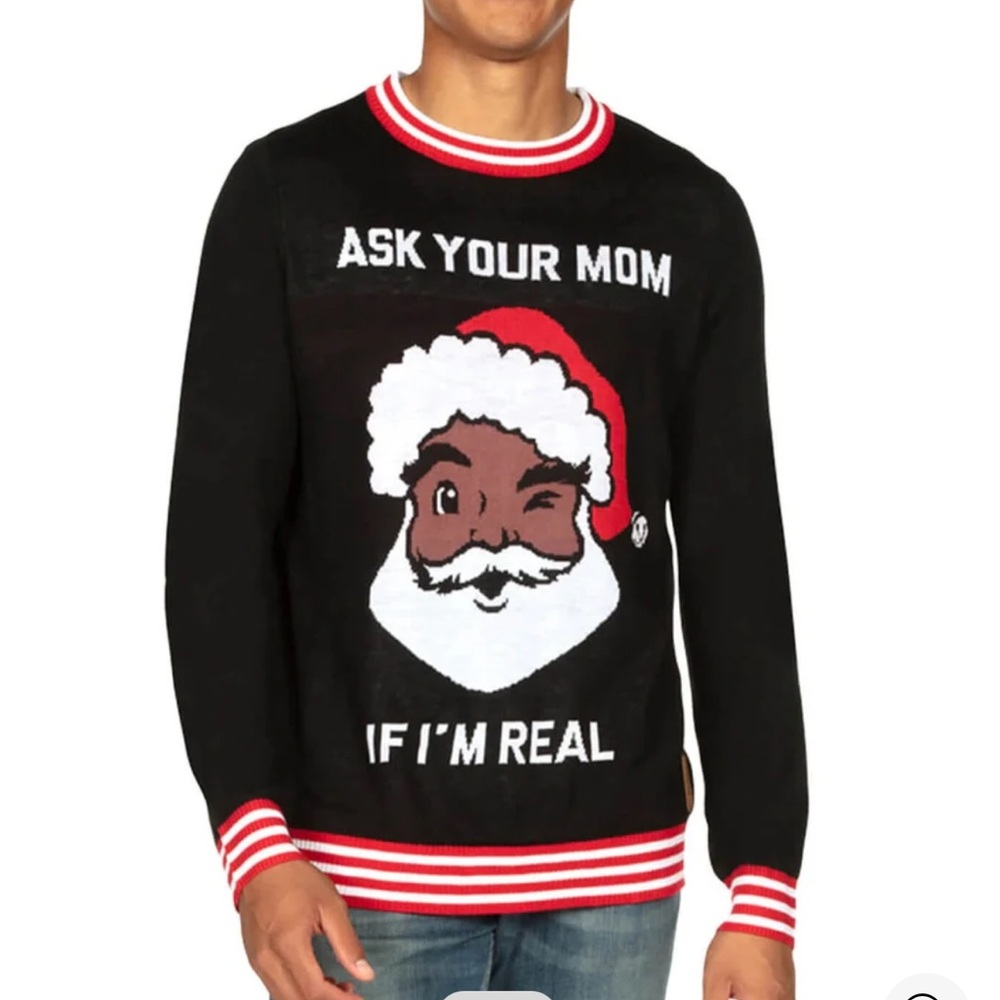 TIPSY ELVES LARGE UGLY CHRISTMAS SWEATER MEN’S SWEATER HOLIDAY